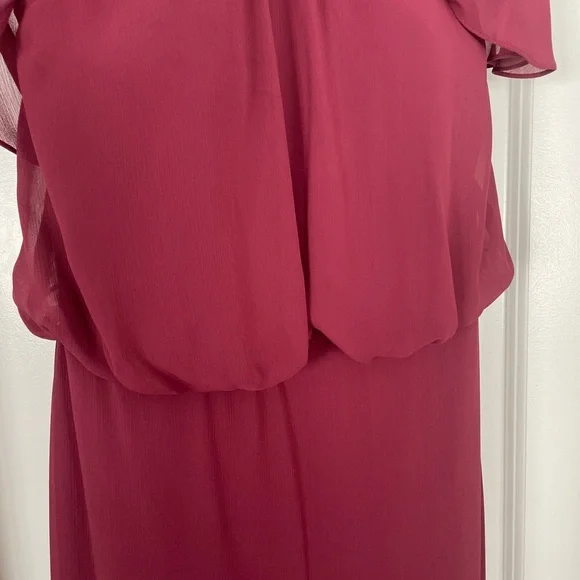 Watters Marsala Red Bridesmaid Dress - Picture 7 of 10